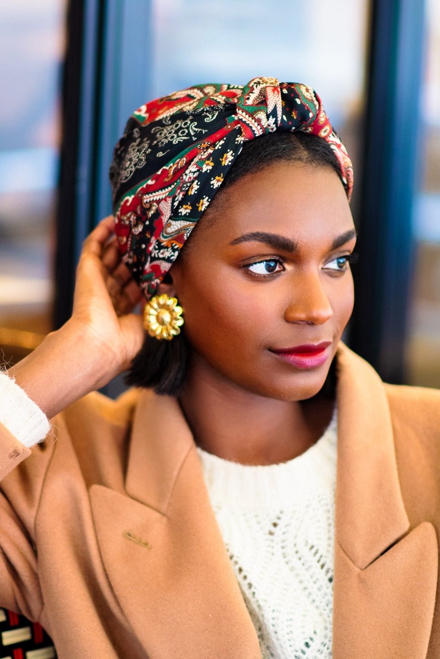 Foulard cheveux femme - PARISIENNE THERESE - Indira de paris