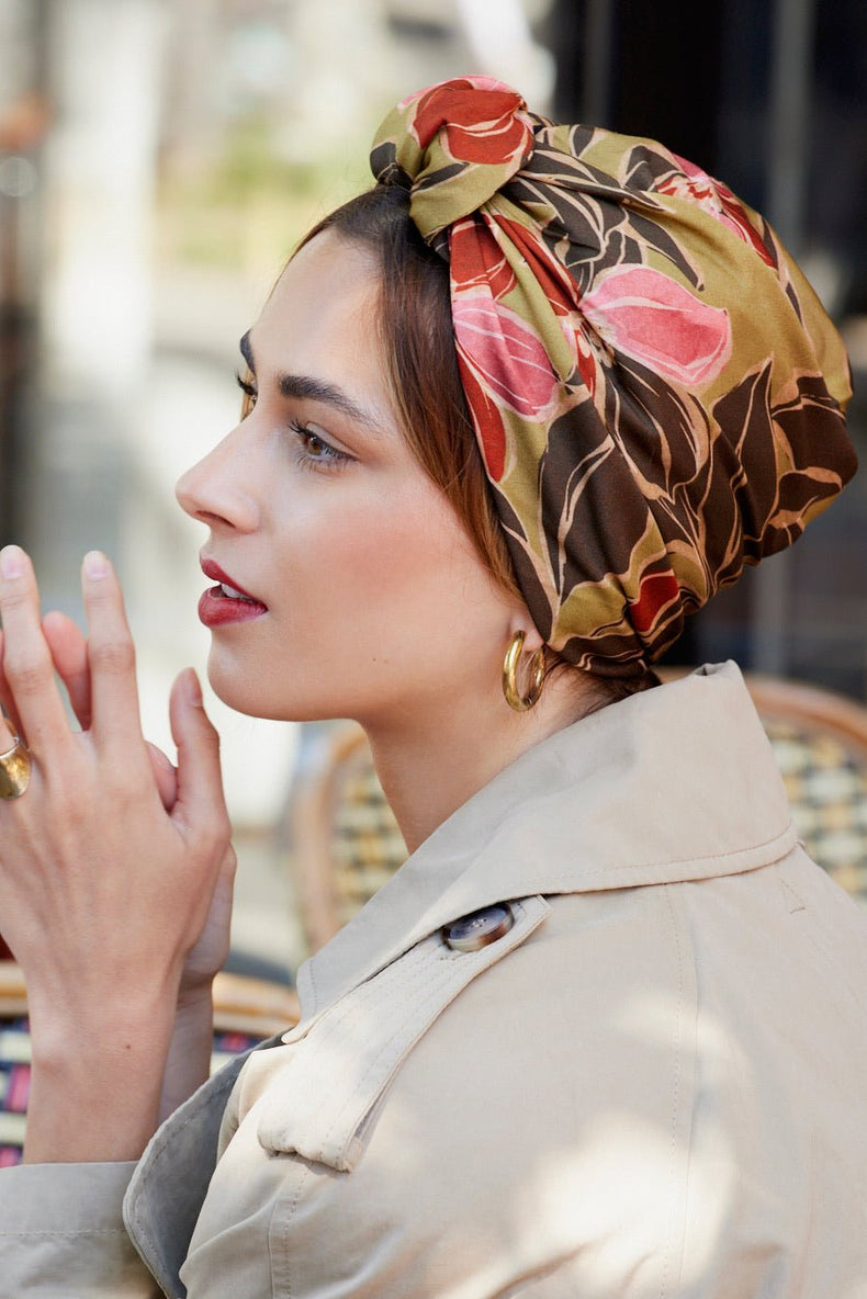 Foulard cheveux femme - PARISIENNE ZAHARA - Indira de paris