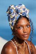 Turbans femme fil métal-TURBAN AFRICAINE LEA- Indira de paris