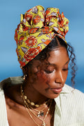 Turbans femme fil métal-TURBAN AFRICAINE SORAYA- Indira de paris