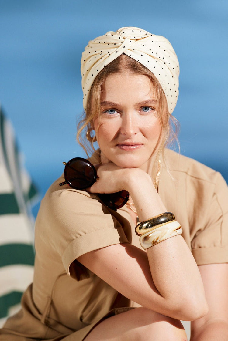 Turbans femme modulable-TURBAN CUBAINE MADELEINE- Indira de paris