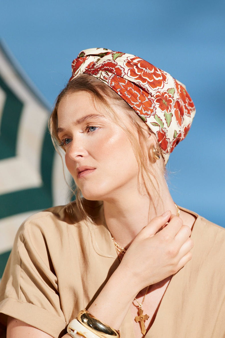 Turbans femme modulable-TURBAN CUBAINE MANON- Indira de paris