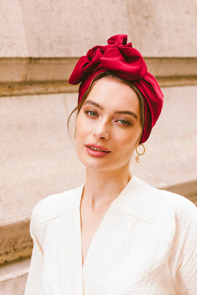 Turbon Color Cherry Color Turban