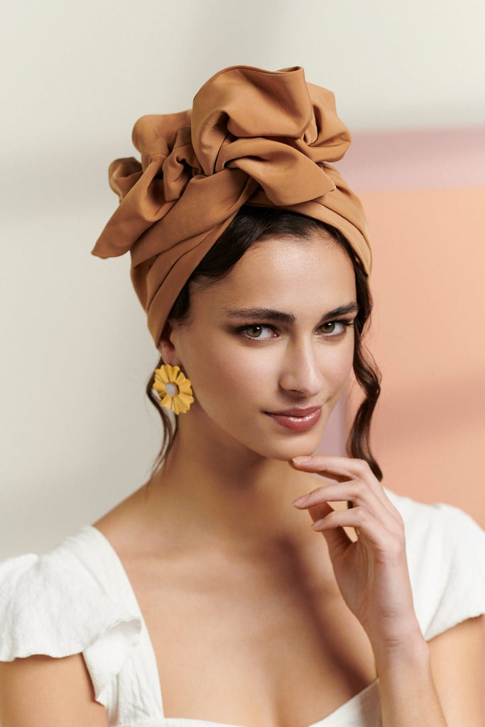 Turbans complets flexibles-Africaine MACADAMIA- Indira de paris