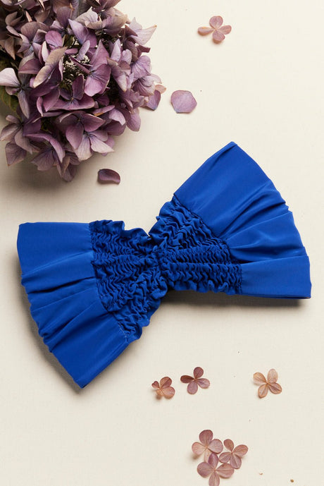 Headbands-BANDEAU - Californienne BLEU MAJORELLE- Indira de paris