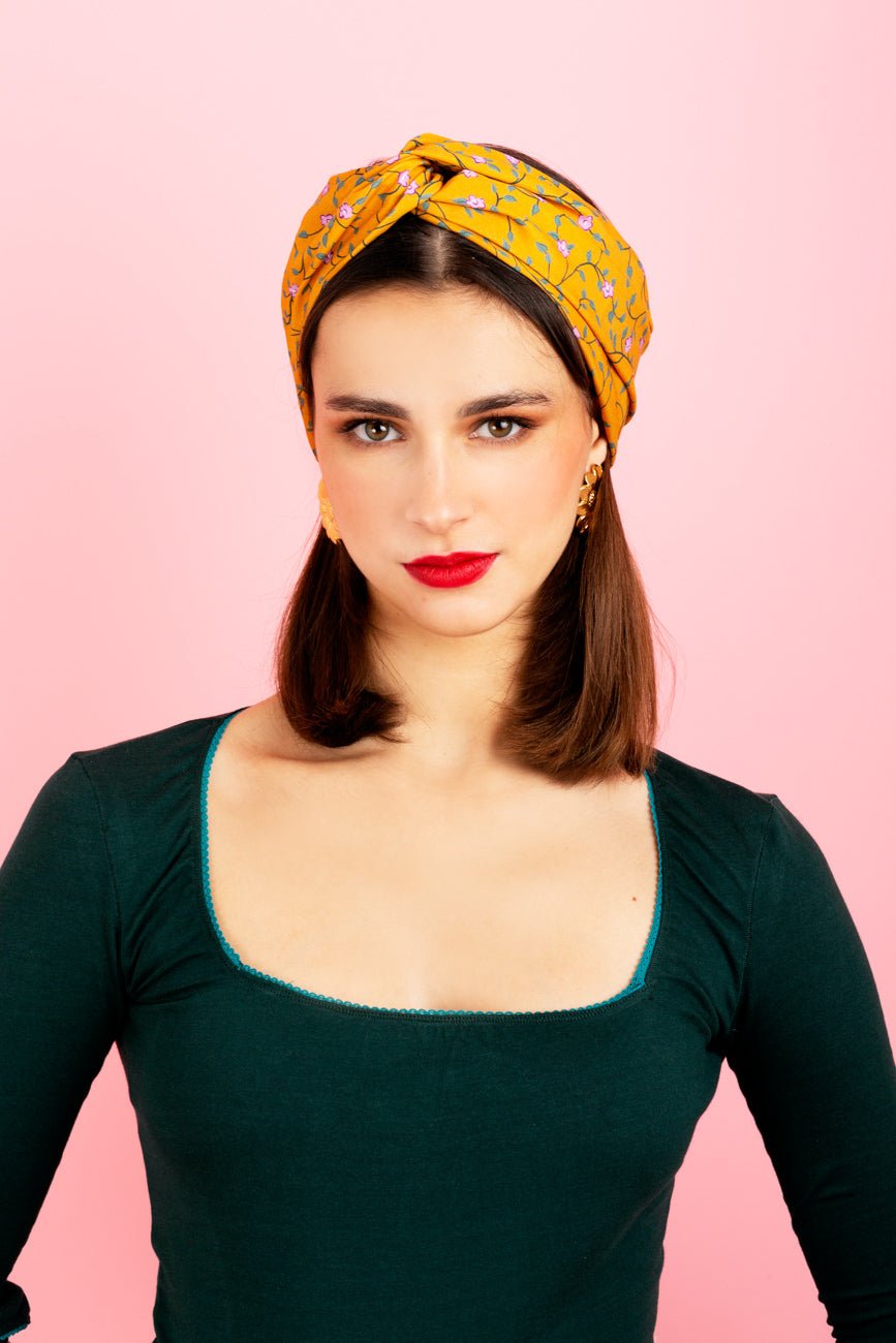 Bandeau pour cheveux Label Jaune