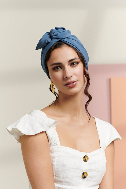 Turbans complets modulables-CUBAINE CIEL- Indira de paris