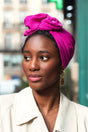 Turbans complets modulables-CUBAINE FUCHSIA- Indira de paris