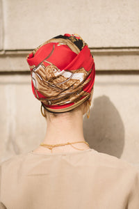 Turbans complets rétro-FOULARD - Parisienne SAMANTHA NOIRE- Indira de paris