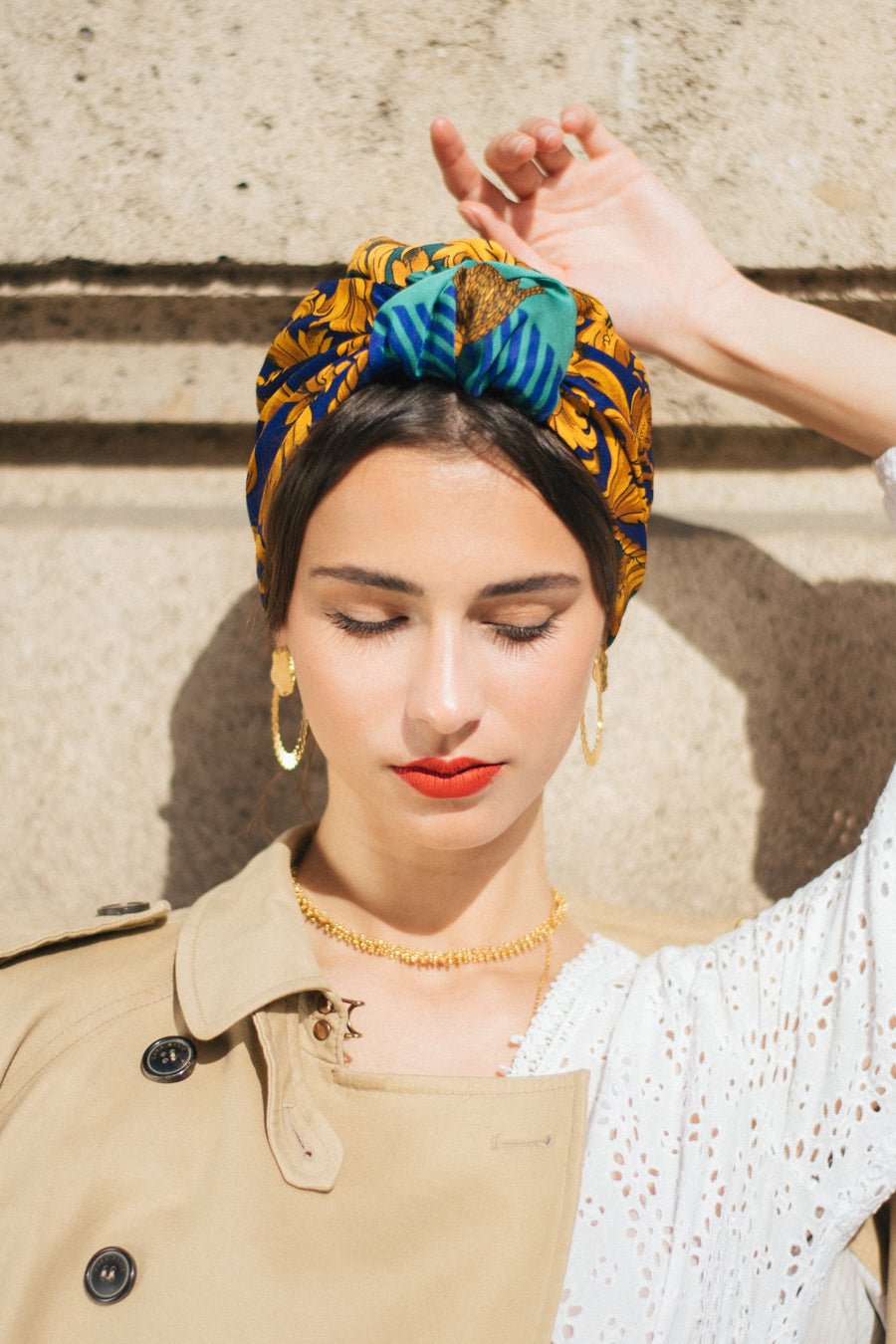 Tutorial Turbante Fare Turbante Con Foulard Foulard Bandana Testa