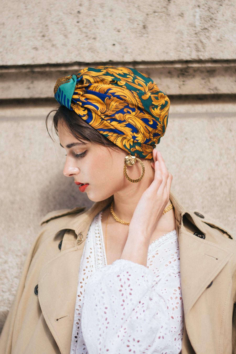 Turbans complets rétro-FOULARD - Parisienne VALENTINE- Indira de paris