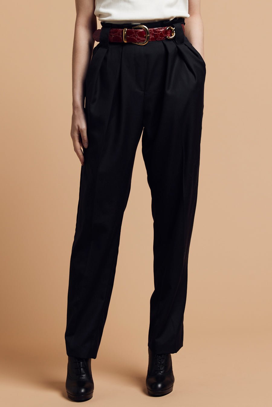 Pantalon-Pantalon Louis - Noir- Indira de paris