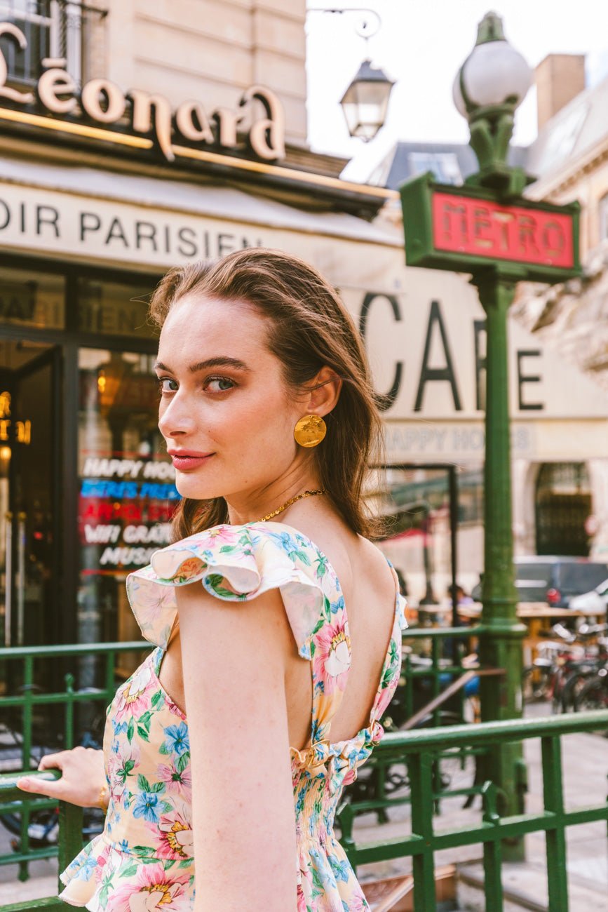 Haut-TOP STEFANIE FLEURS- Indira de paris
