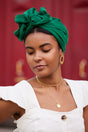 Turbans complets flexibles-TURBAN - Africaine Vert Forêt- Indira de paris